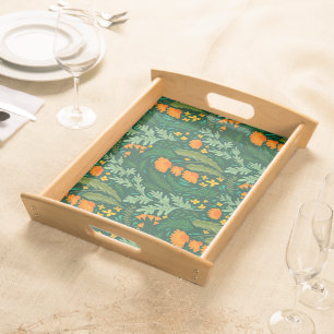 Herbs and flowers of the fields serving tray