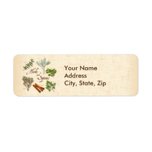 Herbs and Spices Address Labels