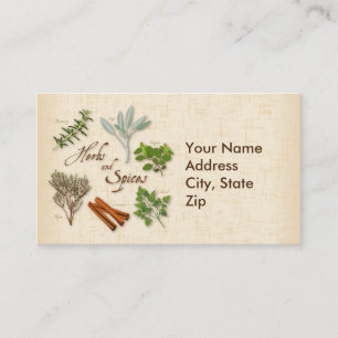 Herbs and Spices Business Card