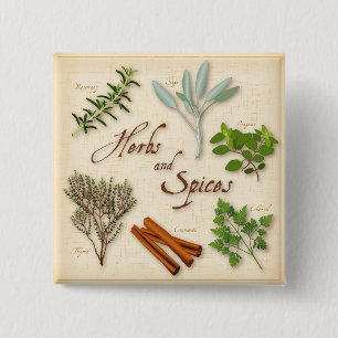 Herbs and Spices Button