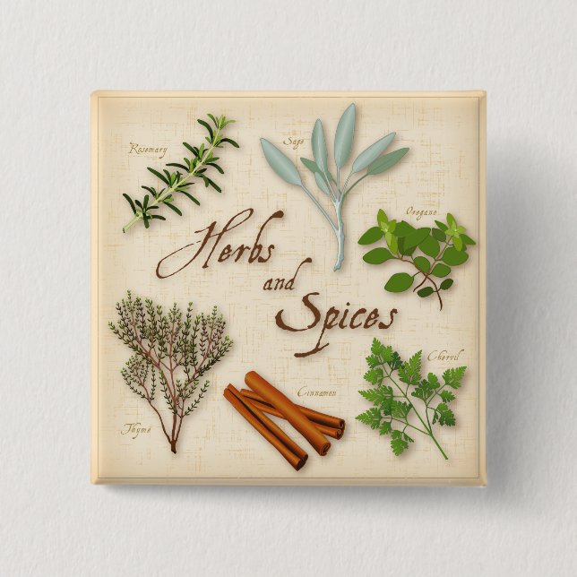 Herbs and Spices Button (Front)