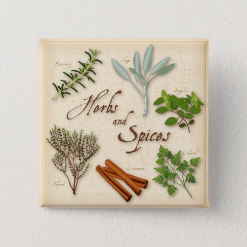 Herbs and Spices Button