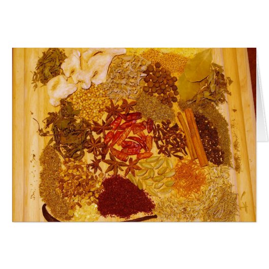 Herbs and Spices Collage Cards (Front Horizontal)
