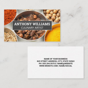 Herbs and Spices in Tins Business Card
