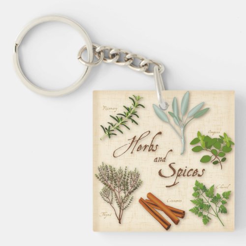 Herbs and Spices Keychain