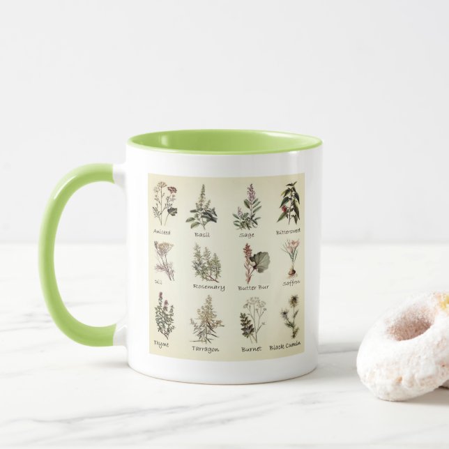 Herbs and Spices Mug (With Donut)