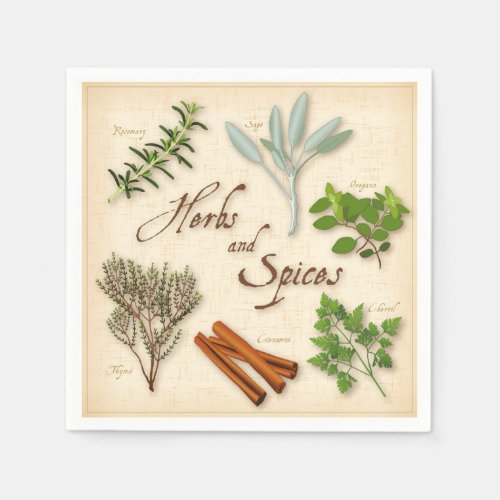Herbs and Spices Napkins