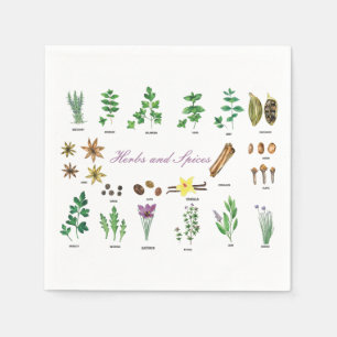Herbs and Spices napkins