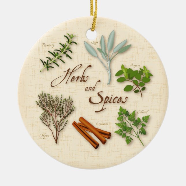 Herbs and Spices Ornament (Front)