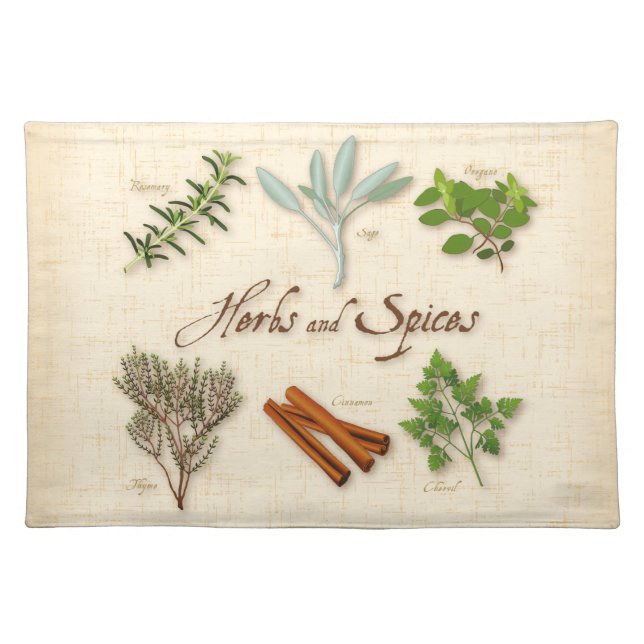 Herbs and Spices Placemat (Front)