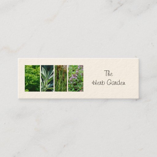 Customizable Herbs business card