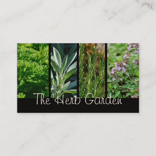 Customizable Herbs business card