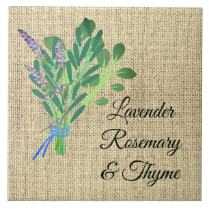 Herbs  ceramic tile