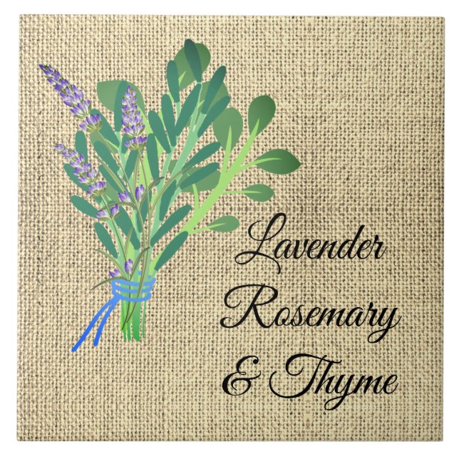 Herbs  ceramic tile (Front)