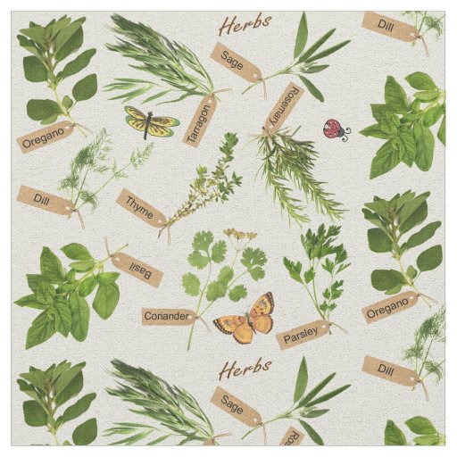 Herbs Fabric