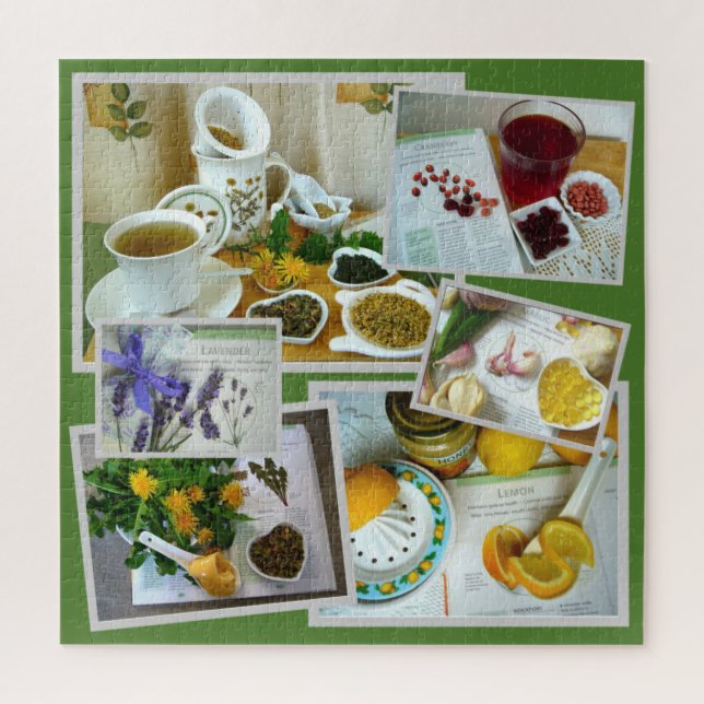 Herbs for Health Collage Jigsaw Puzzle (Vertical)