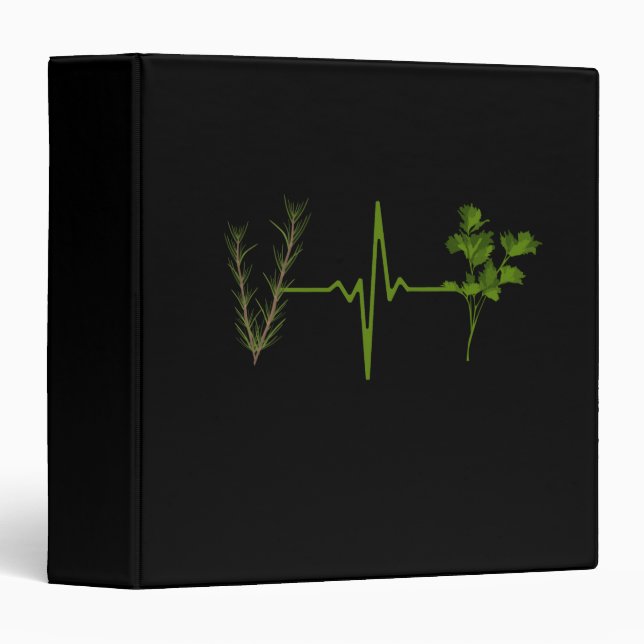 Herbs Garden Herbs Heartbeat 3 Ring Binder (Front/Spine)