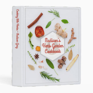 Herbs Herbal Cooking Cookbook Recipe Binder