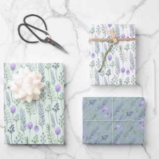 Herbs of the Meadow Wrapping Paper Sheets