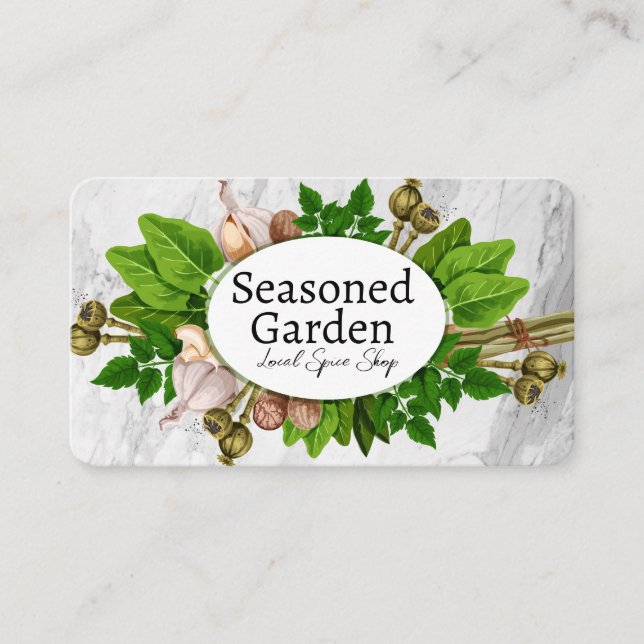 Herbs Spices | Garden Business Card (Front)