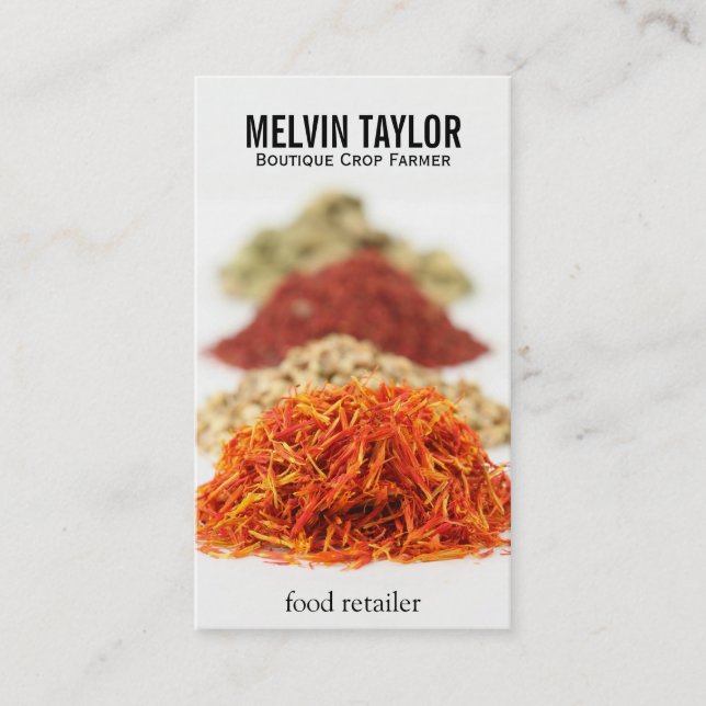 Herbs & Spices II Business Card (Front)