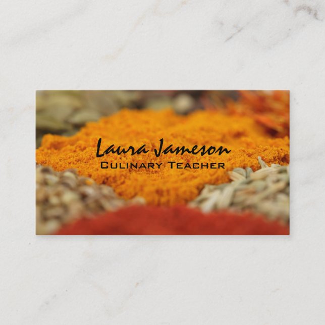 Herbs & Spices III Business Card (Front)