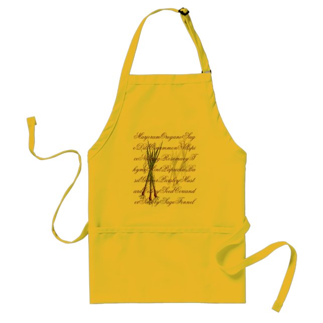 Herbs, Spices & Onions Cooking Apron (Front)