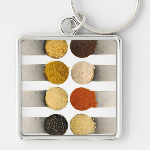 Herbs Spices  Powdered Ingredients Keychain
