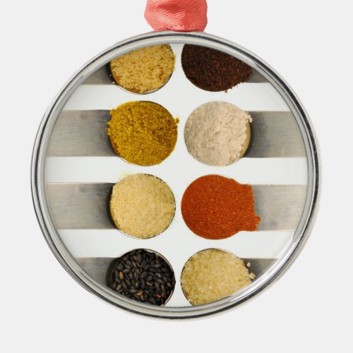 Herbs Spices  Powdered Ingredients Metal Ornament