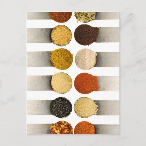 Herbs Spices  Powdered Ingredients Postcard