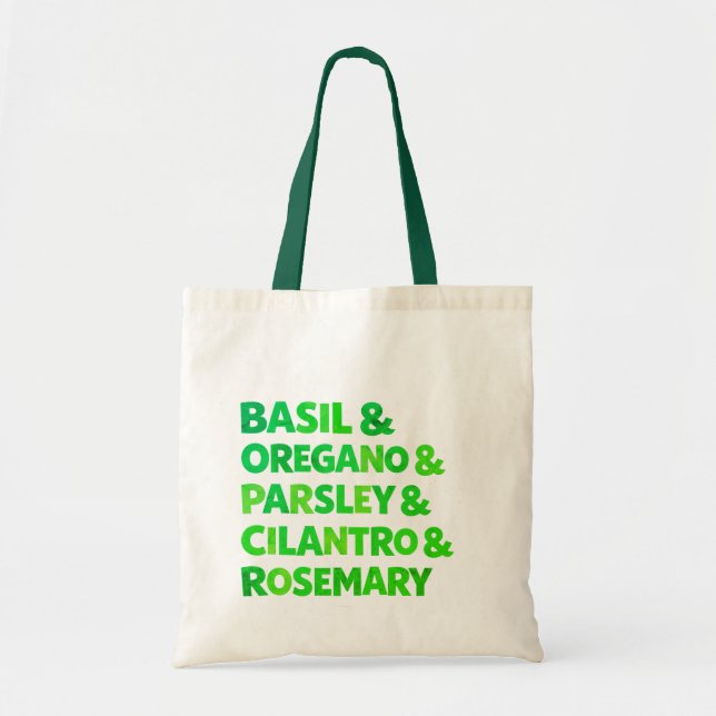 Herbs Tote Bag (Front)