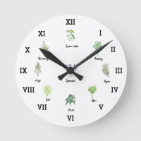Herbs Watercolor Kitchen Garden Green Spices Thyme