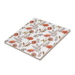 Herbstliches Bl&#252;tenmosaik Ceramic Tile