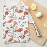 Herbstliches Bl&#252;tenmosaik Kitchen Towel