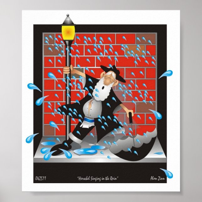 Herchel Singing in the Rain Poster (Front)