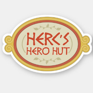 Herc's Hero Hut Sticker