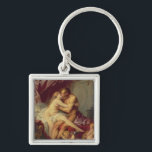 Hercules and Omphale Keychain<br><div class="desc">Hercules and Omphale | by Francois Boucher | Art Location: Pushkin Museum, Moscow, Russia | French Artist | Image Collection Number: BAL50152</div>
