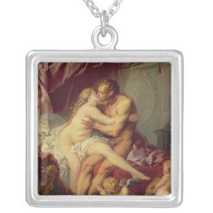 Hercules and Omphale Silver Plated Necklace