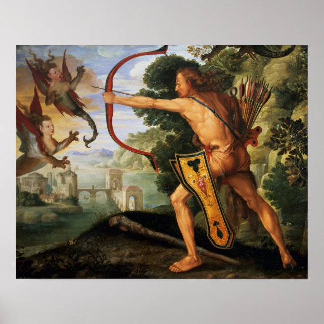 Hercules and the Stymphalian birds, 1600 Poster (Front)