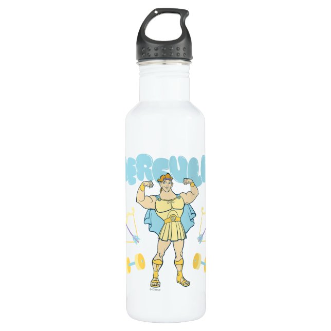 Hercules Arrows and Dumbbells Flex Stainless Steel Stainless Steel Water Bottle (Front)