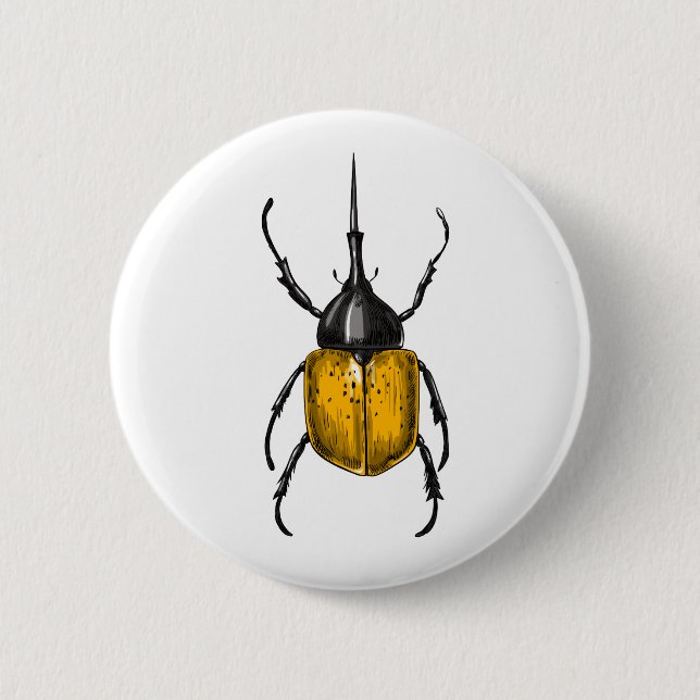 Hercules beetle button (Front)