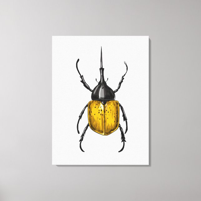Hercules beetle canvas print (Front)