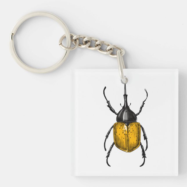 Hercules beetle keychain (Front)