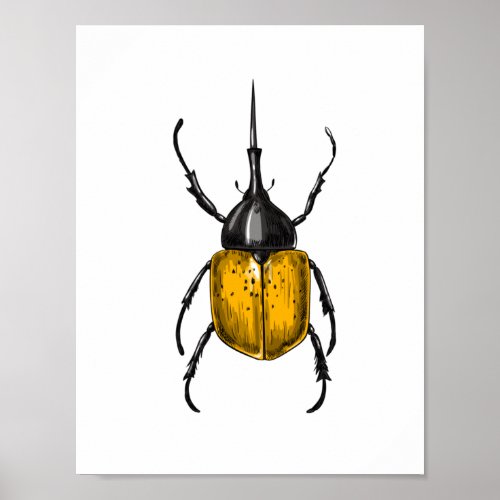 Hercules beetle poster