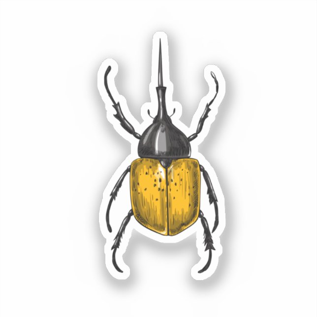 Hercules beetle sticker (Front)