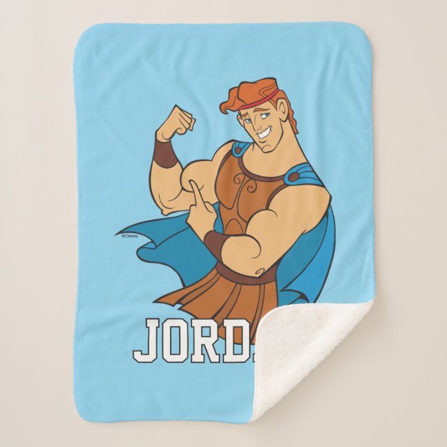 Hercules Bicep Flex Sherpa Blanket (Front)