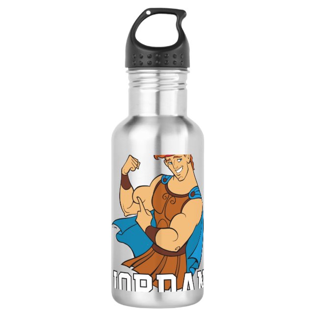 Hercules Bicep Flex Stainless Steel Water Bottle (Front)
