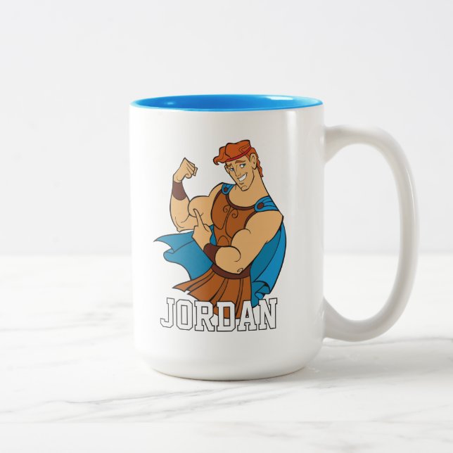 Hercules Bicep Flex Two-Tone Coffee Mug (Right)