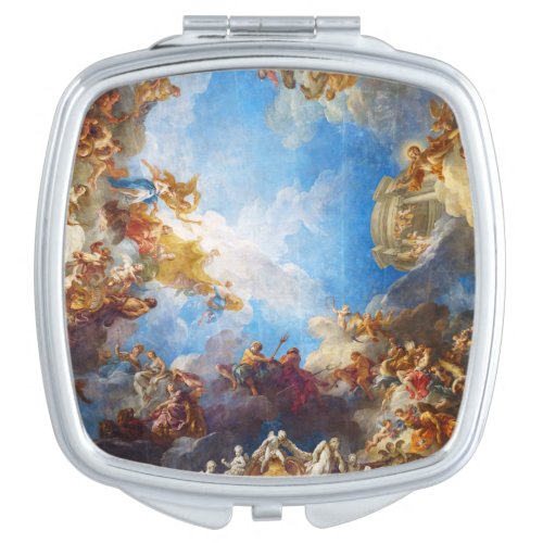 Hercules ceiling painting in Chateau de Versailles Compact Mirror