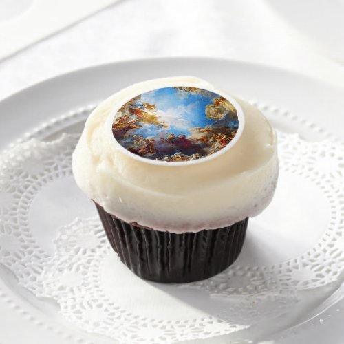 Hercules ceiling painting in Chateau de Versailles Edible Frosting Rounds